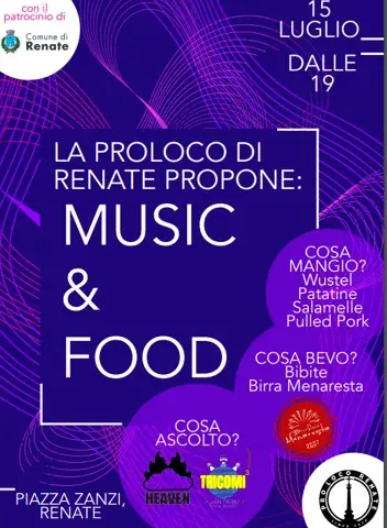 Festa d'estate "Music & Food" organizzata dalla Proloco