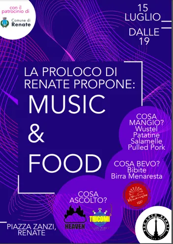 Festa d'estate "Music & Food" organizzata dalla Proloco