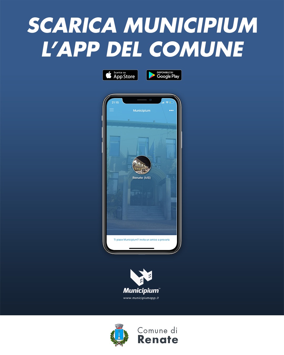 Scarica Municipium, l'app del Comune