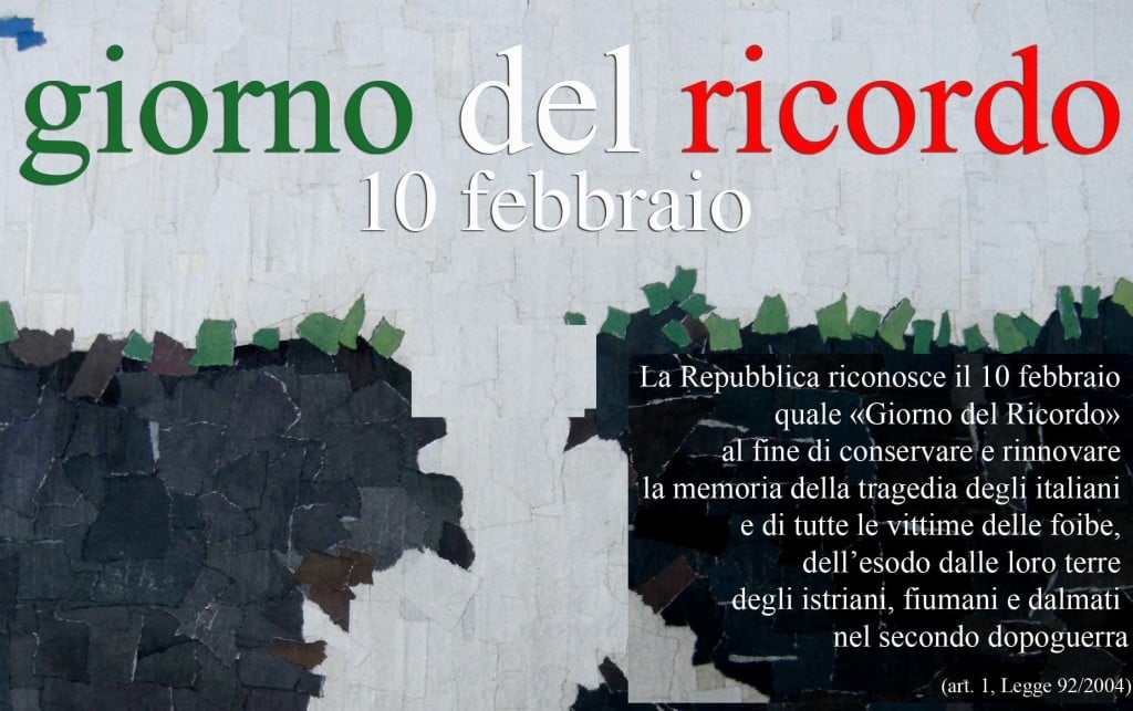Giorno del ricordo - 10 febbraio