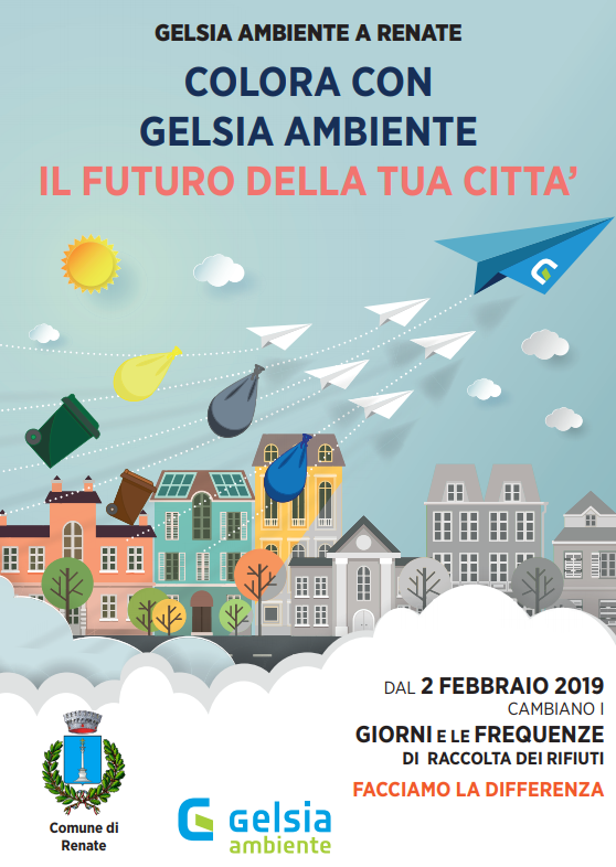 Raccolta rifiuti: novità da sabato 2 febbraio 2019